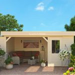 Lugarde tuinhuis met overkapping PR18