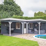 Lugarde tuinhuis met overkapping PR40