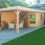 Lugarde tuinhuis met overkapping P5L2