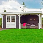 Lugarde tuinhuis met overkapping PS6