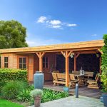 Lugarde tuinhuis met overkapping TP32b