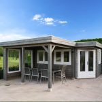 Lugarde tuinhuis met overkapping TP33b