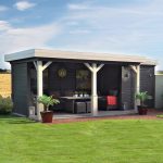 Lugarde tuinhuis met overkapping TP46o