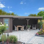 Lugarde tuinhuis met overkapping PR34