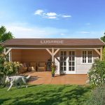 Lugarde blokhut met overkapping b39