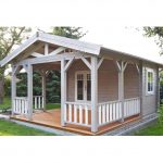 Lugarde blokhut met overkapping B58