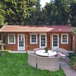 Lugarde blokhut met overkapping B62