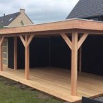 Flexwood houten berging met overkapping Joppe