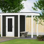 Aanbieding Woodpro tuinhuis type Noppie- 338x200 cm