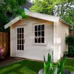 Aanbieding Woodpro blokhut type Milan - 300x250 cm